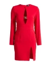 Divedivine Woman Mini Dress Red Size 10 Polyester, Elastane In Red