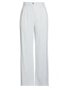 Divedivine Woman Pants Light Grey Size 10 Polyester, Elastane In Gray