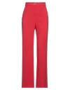 Divedivine Woman Pants Red Size 12 Polyester, Elastane