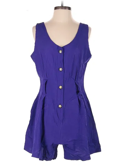 Pre-owned Diversity Petite Romper In Purple