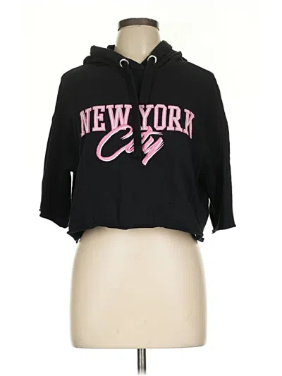 Pre-owned Divided By H&m 3/4 Sleeve Top Black Cowl Neck Tops