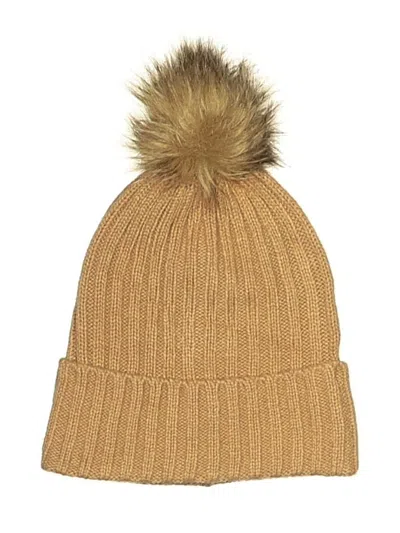 Pre-owned Divided By H&m Beanie Hat In Brown
