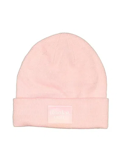 Pre-owned Divided By H&m Beanie Hat In Pink