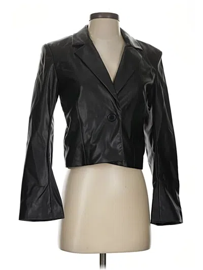 Pre-owned Divided By H&m Blazer Jacket In Black