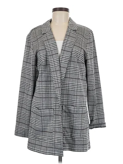 Pre-owned Divided By H&m Blazer Jacket In Gray
