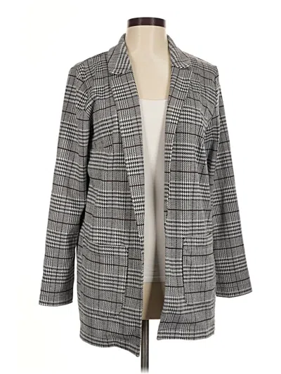 Pre-owned Divided By H&m Blazer Jacket In Gray