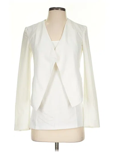 Pre-owned Divided By H&m Blazer Jacket In Ivory