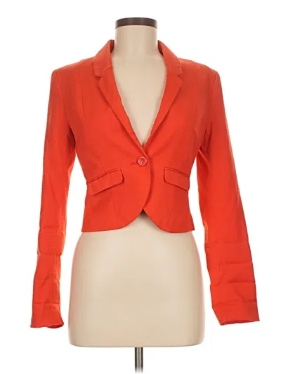 Pre-owned Divided By H&m Blazer Jacket In Orange