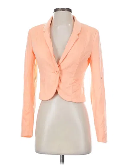 Pre-owned Divided By H&m Blazer Jacket In Orange