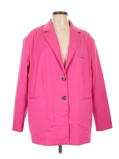 Pre-owned Divided By H&m Blazer Jacket In Pink