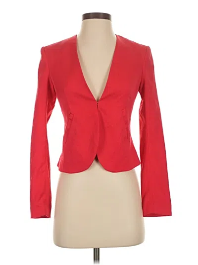 Pre-owned Divided By H&m Blazer Jacket In Red