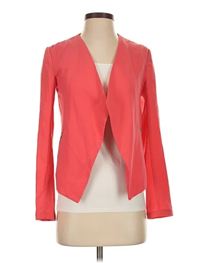 Pre-owned Divided By H&m Blazer Jacket In Red