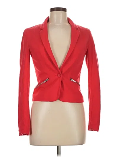 Pre-owned Divided By H&m Blazer Jacket In Red
