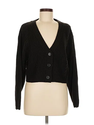 Pre-owned Divided By H&m Cardigan Sweater In Black