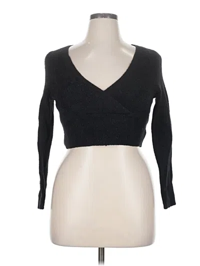 Pre-owned Divided By H&m Cardigan Sweater In Black
