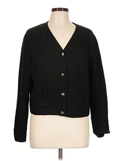 Pre-owned Divided By H&m Cardigan Sweater In Black