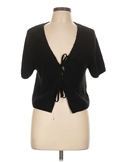 Pre-owned Divided By H&m Cardigan Sweater In Black