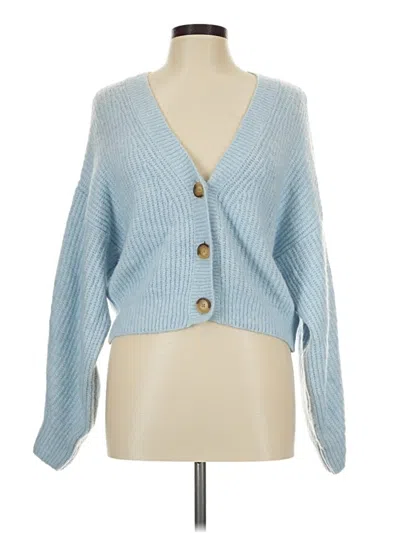 Pre-owned Divided By H&m Cardigan Sweater In Blue