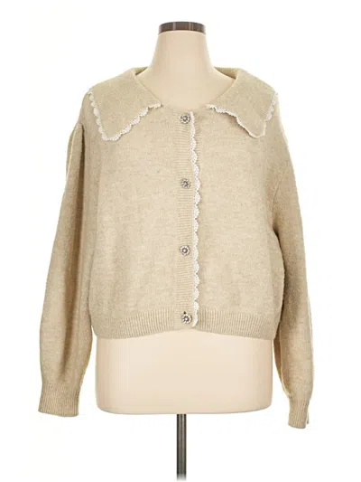 Pre-owned Divided By H&m Cardigan Sweater In Brown