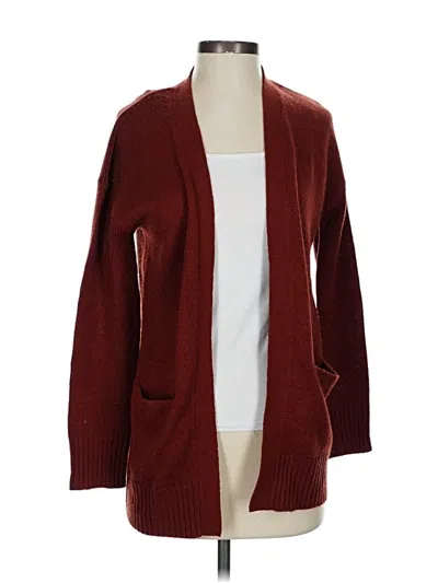 Pre-owned Divided By H&m Cardigan Sweater In Burgundy