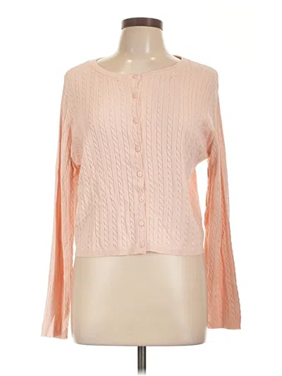Pre-owned Divided By H&m Cardigan Sweater In Pink