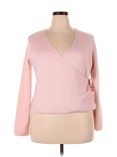Pre-owned Divided By H&m Cardigan Sweater In Pink