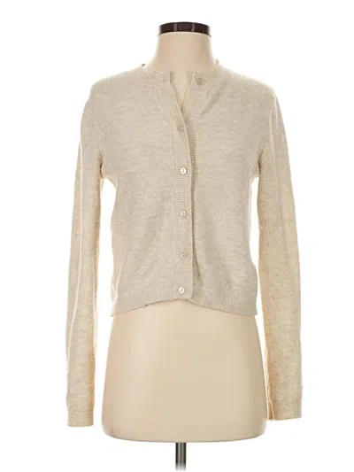 Pre-owned Divided By H&m Cardigan Sweater In Tan