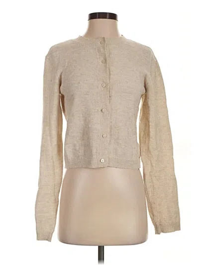 Pre-owned Divided By H&m Cardigan Sweater In Tan