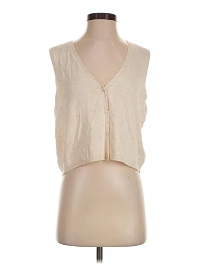 Pre-owned Divided By H&m Cardigan Sweater In Tan