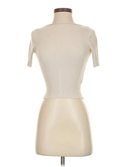 Pre-owned Divided By H&m Cardigan Sweater In White