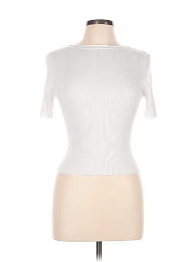 Pre-owned Divided By H&m Cardigan Sweater In White