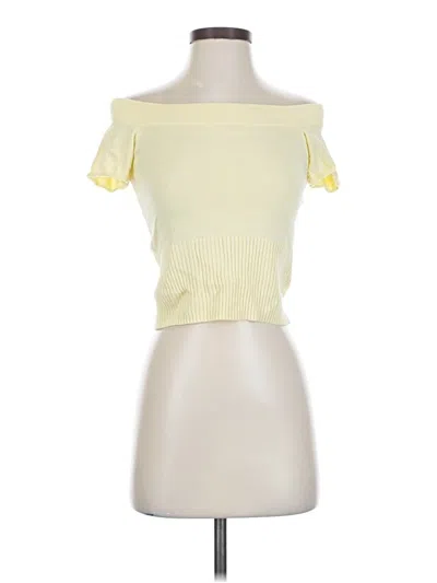 Pre-owned Divided By H&m Cardigan Sweater In Yellow