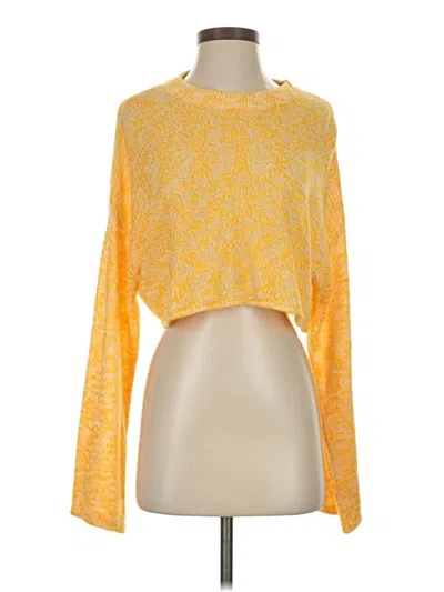 Pre-owned Divided By H&m Cardigan Sweater In Yellow