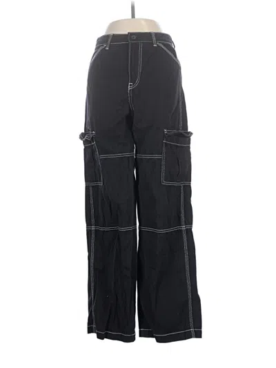 Pre-owned Divided By H&m Cargo Pants In Black