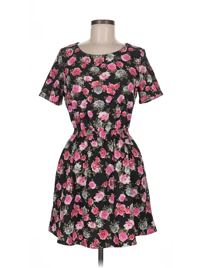 Pre-owned Divided By H&m Casual Dress In Black