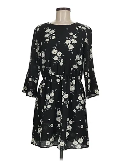 Pre-owned Divided By H&m Casual Dress In Black