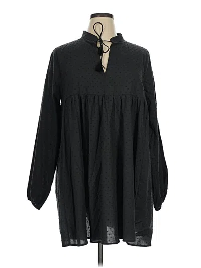 Pre-owned Divided By H&m Casual Dress In Black