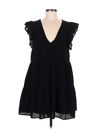 Pre-owned Divided By H&m Casual Dress In Black