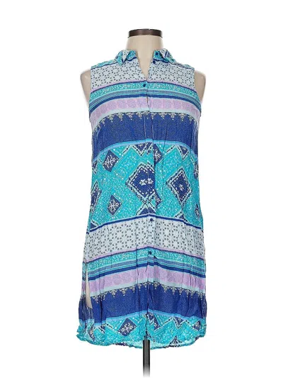 Pre-owned Divided By H&m Casual Dress In Blue