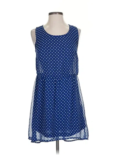 Pre-owned Divided By H&m Casual Dress In Blue