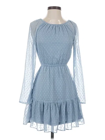 Pre-owned Divided By H&m Casual Dress In Blue