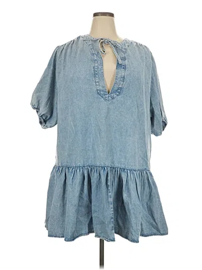 Pre-owned Divided By H&m Casual Dress In Blue
