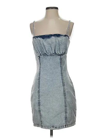 Pre-owned Divided By H&m Casual Dress In Blue