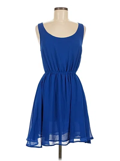 Pre-owned Divided By H&m Casual Dress In Blue