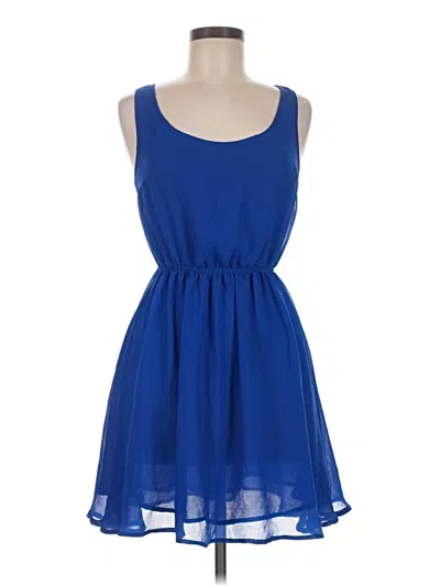 Pre-owned Divided By H&m Casual Dress In Blue