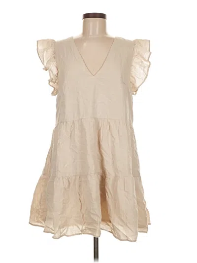 Pre-owned Divided By H&m Casual Dress In Brown