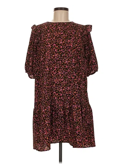 Pre-owned Divided By H&m Casual Dress In Brown