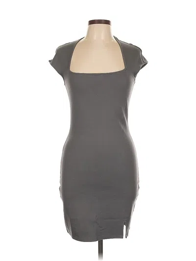 Pre-owned Divided By H&m Casual Dress In Gray