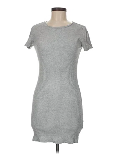 Pre-owned Divided By H&m Casual Dress In Gray