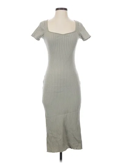 Pre-owned Divided By H&m Casual Dress In Gray